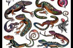 lizard tattoo idea
