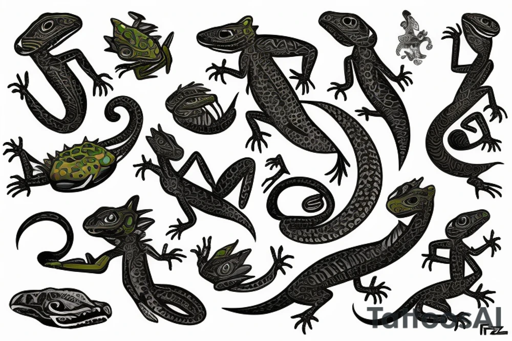 lizard tattoo idea