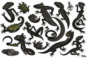lizard tattoo idea
