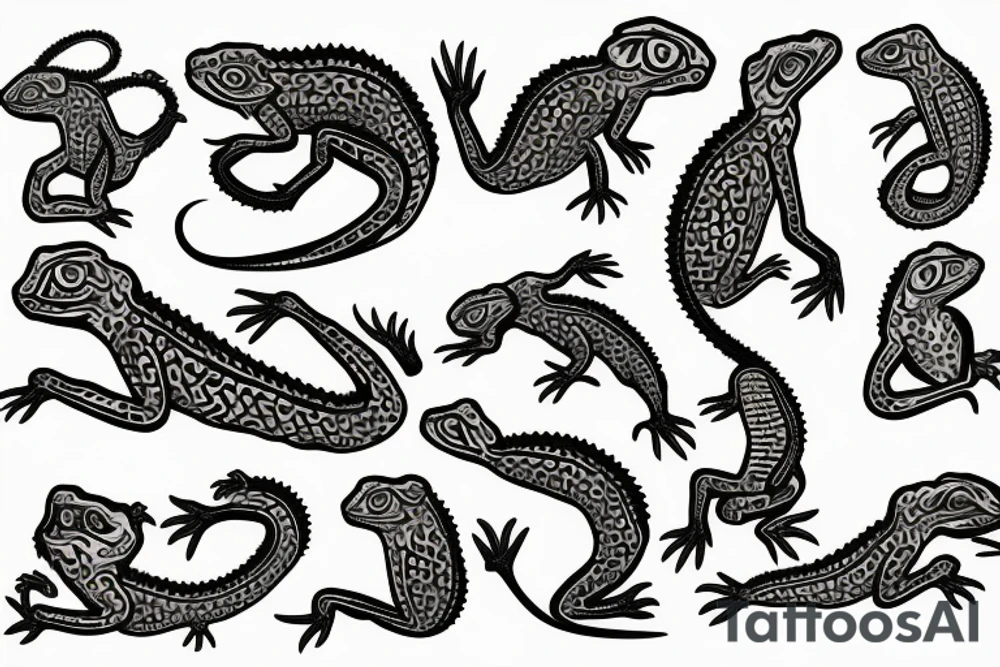 lizard tattoo idea