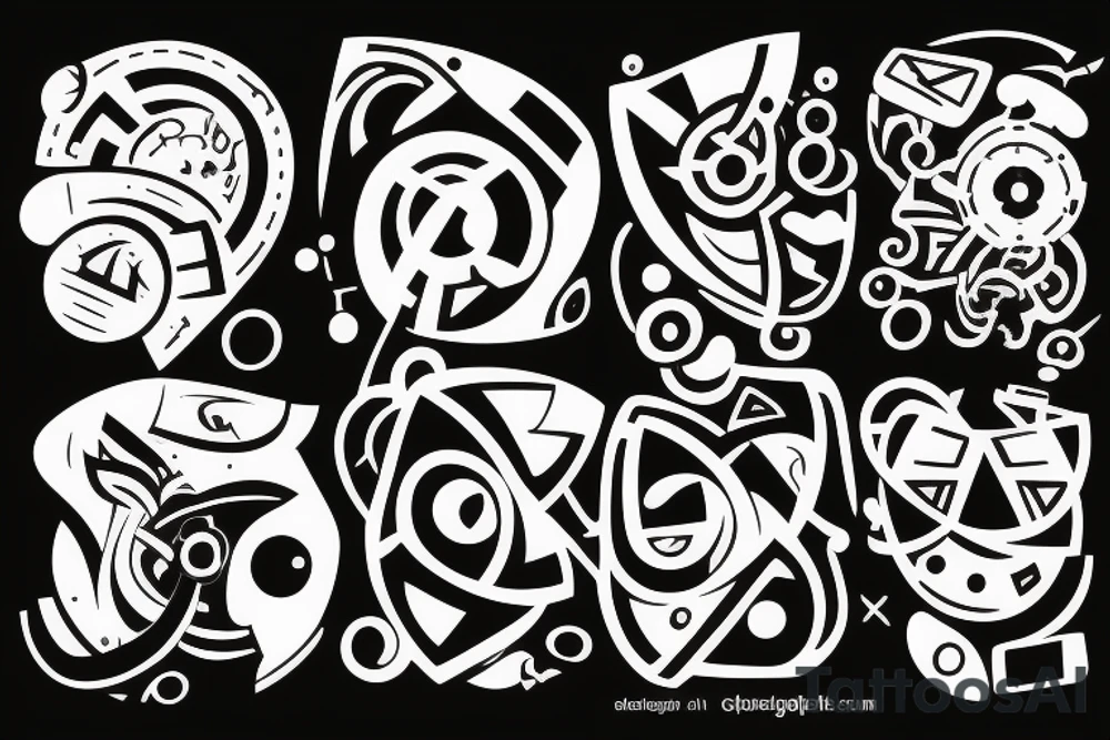 Technology taking over tattoo idea