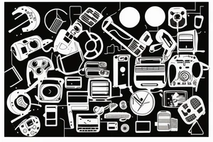 Technology taking over tattoo idea