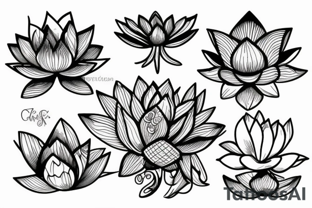underboob tattoo lotus tattoo idea
