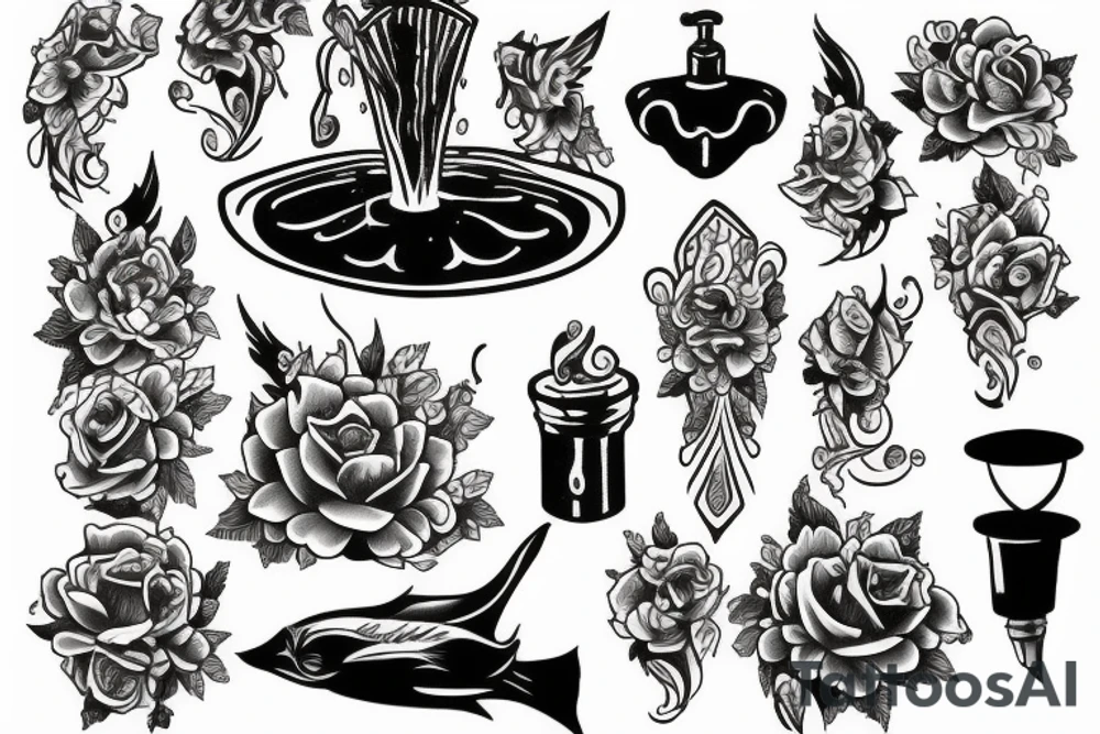 Fountain tattoo idea