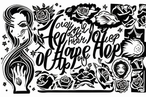 Keep your hopes up high and your head down low tattoo idea
