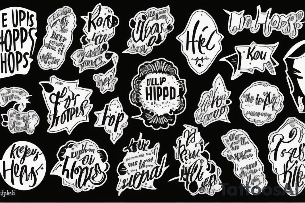 Lyrics: Keep your hopes up high and your head down low tattoo idea
