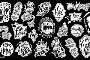 Lyrics: Keep your hopes up high and your head down low tattoo idea