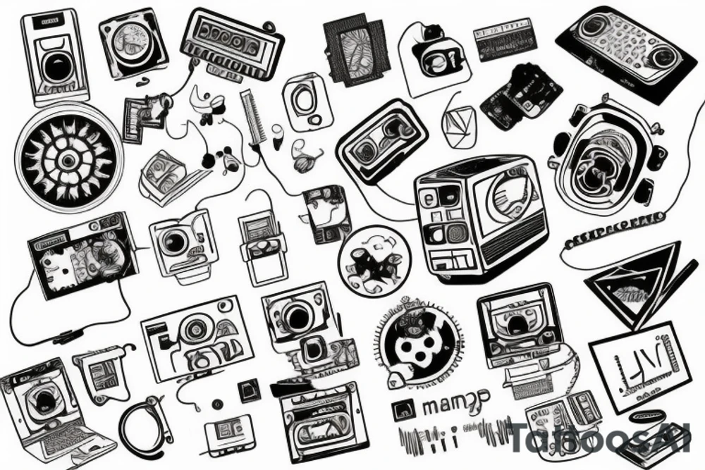 pcb, computer, nerd tattoo idea