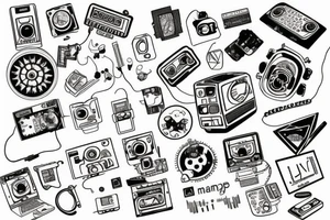 pcb, computer, nerd tattoo idea