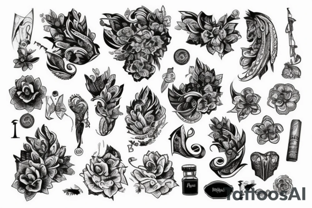Скорпион с бабочкой на хвосте tattoo idea