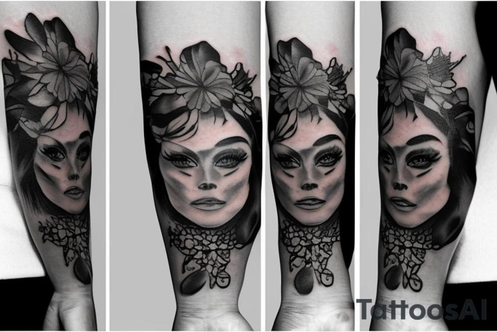 Black rad anastasia tattoo idea