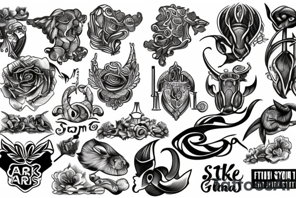 Aries gym tattoo idea