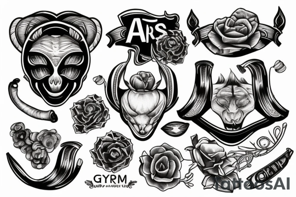 Aries gym tattoo idea