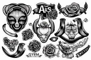 Aries gym tattoo idea