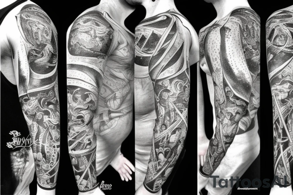 Musculair aries tattoo idea