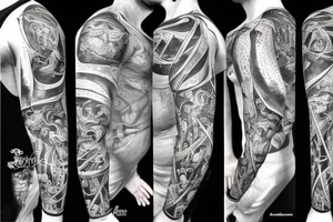 Musculair aries tattoo idea