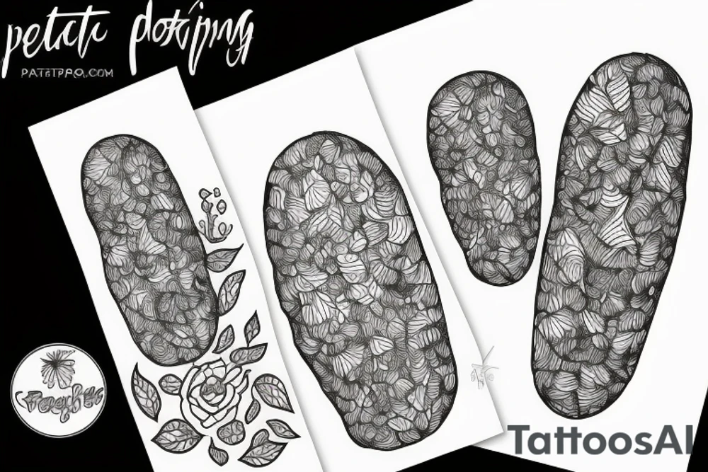 potato peelings tattoo idea