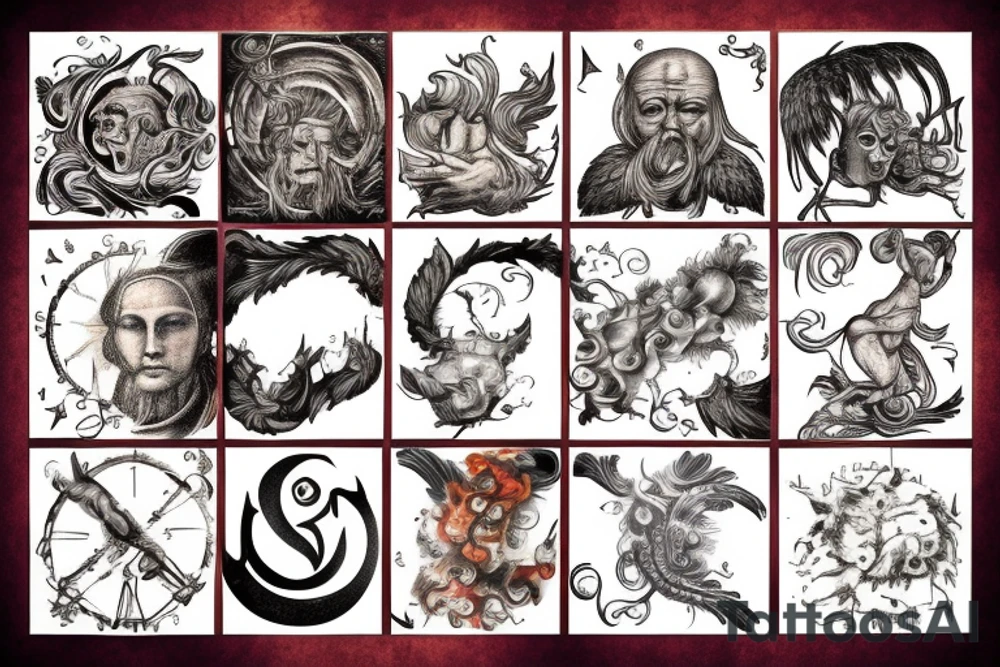 World on fire tattoo idea