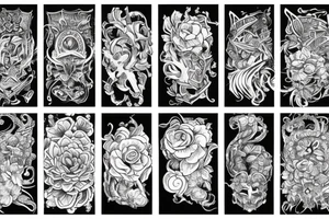 Arm cover tattoo idea