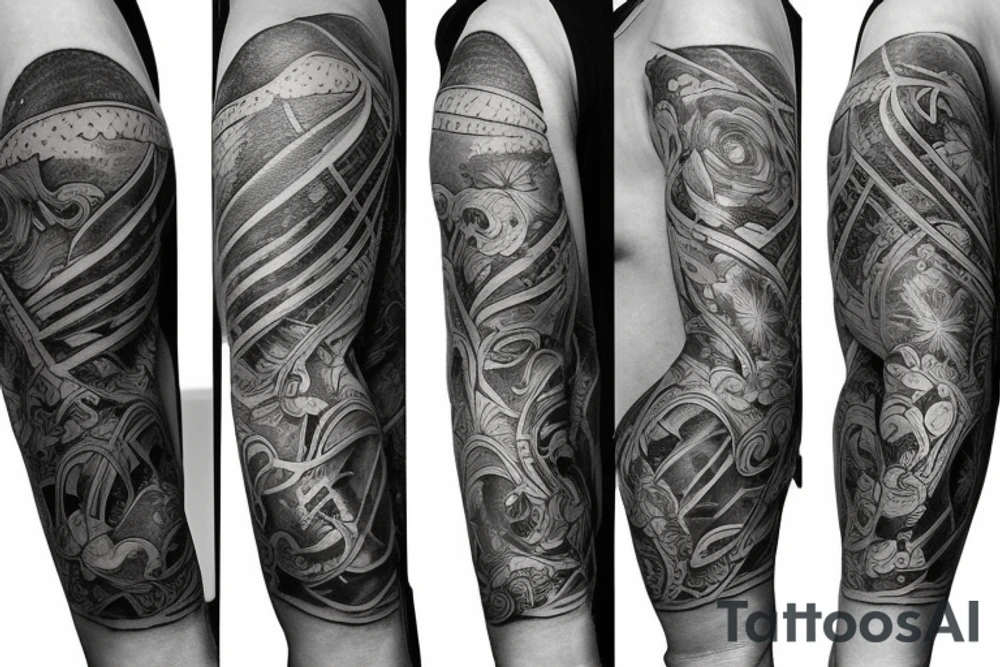 Arm cover tattoo idea