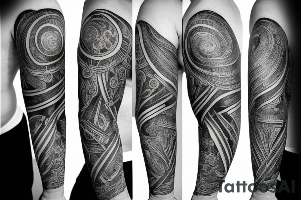 Arm cover tattoo idea