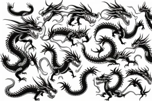 Horimono with dragons tattoo idea