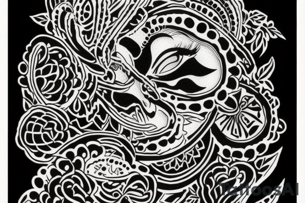 сова держит в лапах голову орла tattoo idea