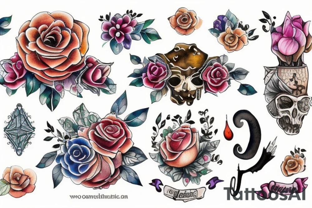 сова держит в лапах голову орла tattoo idea