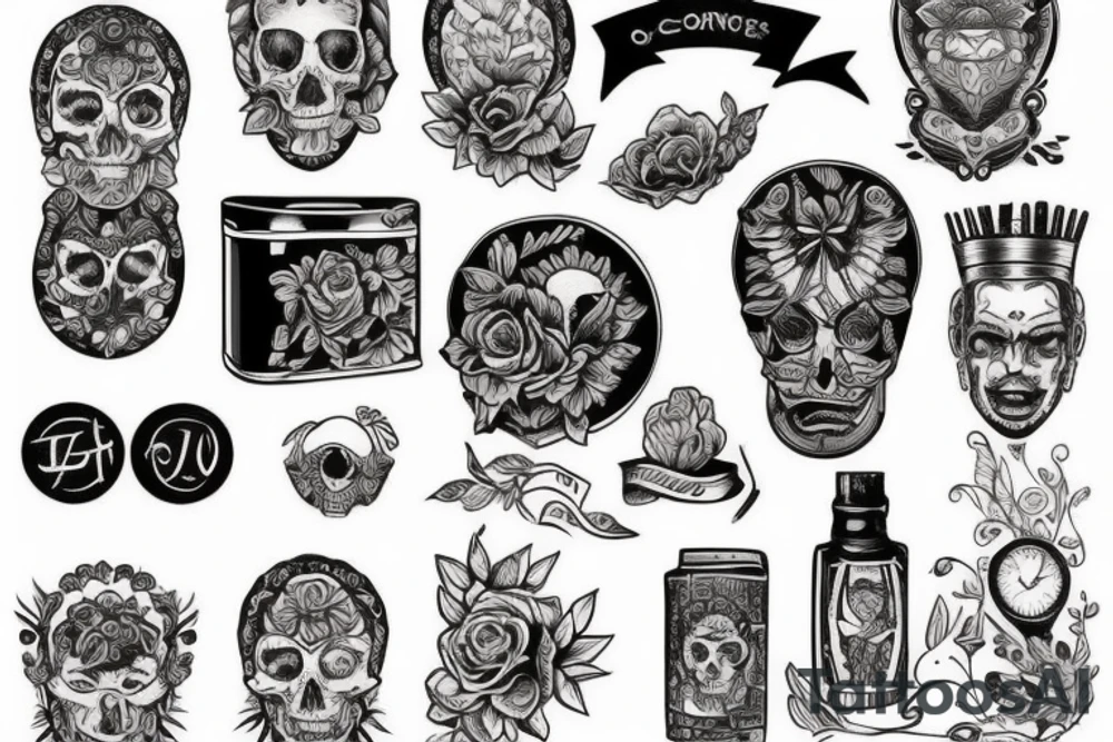 сова держит в лапах голову орла tattoo idea