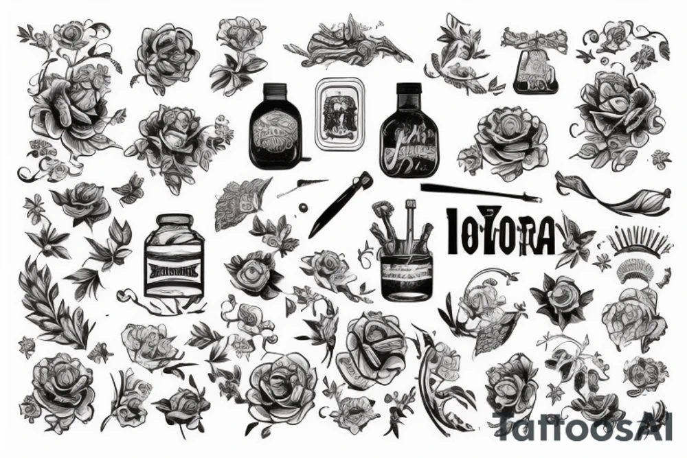 сова держит в лапах голову орла tattoo idea
