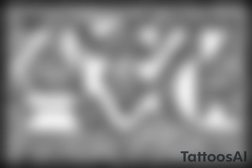 The initials "a" and "v" connected to each other. The a will have the cubed power next to it. tattoo idea