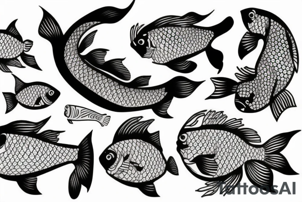 Japanese fish tattoo idea