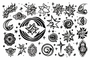 Aquarius constellation tattoo idea