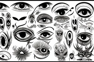 Many eyes tattoo idea