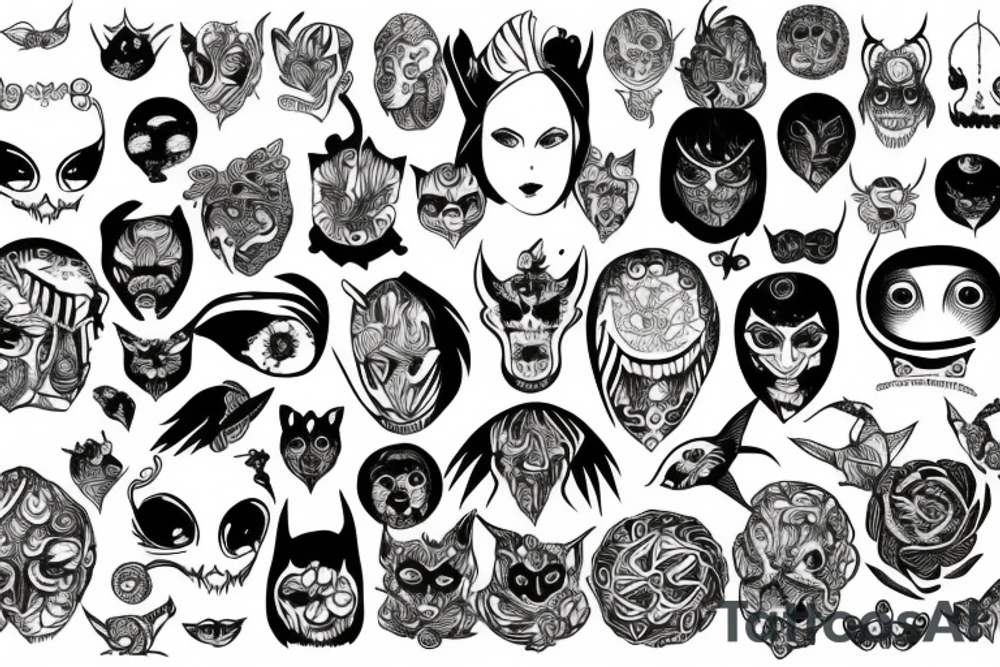 Many eyes tattoo idea