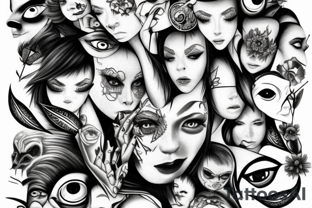Many eyes tattoo idea