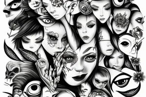 Many eyes tattoo idea