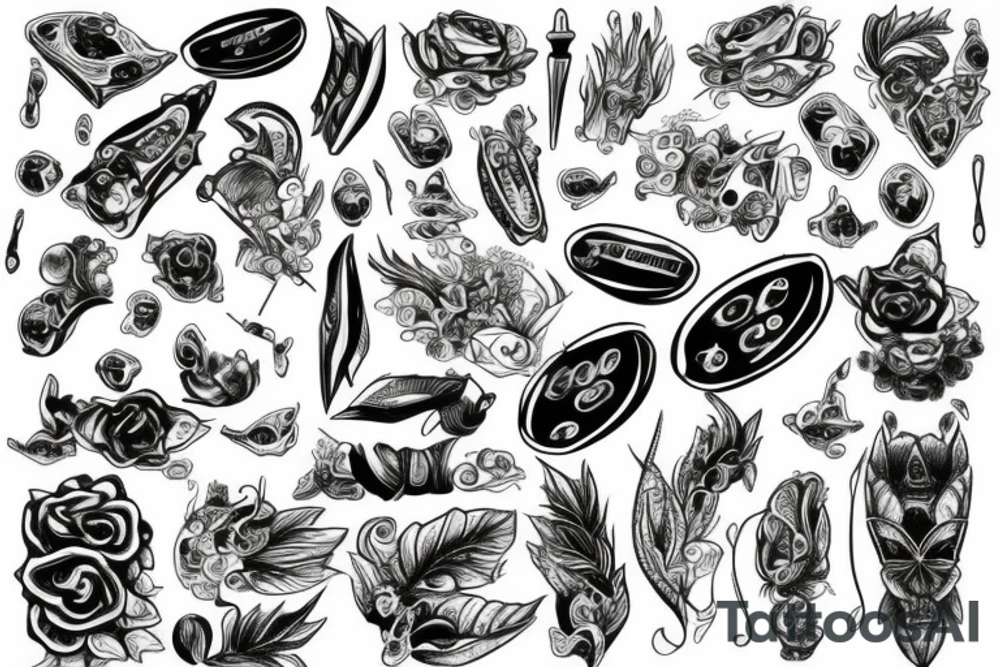 melatonin , unreal tattoo idea