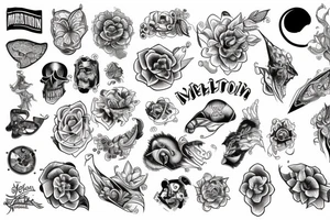 melatonin , unreal tattoo idea