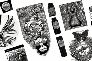 Maison sur la mer tattoo idea