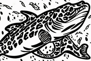 Leopard shark, mean tattoo idea