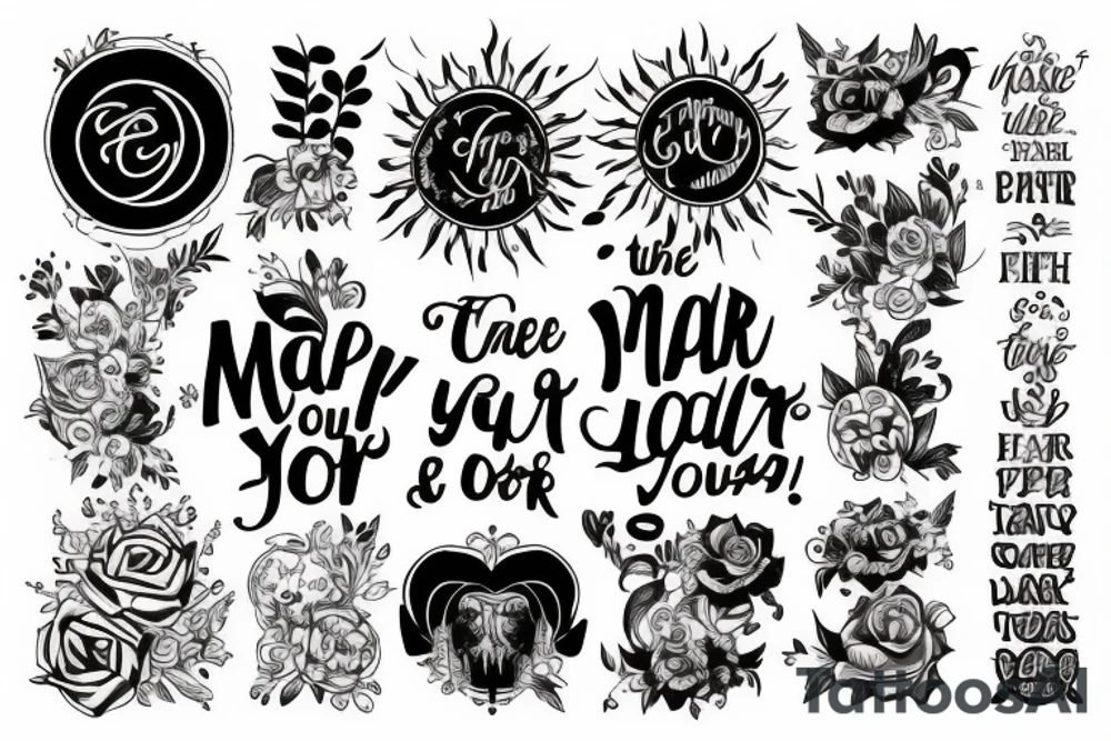 Be the Master of your Life tattoo idea