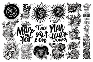 Be the Master of your Life tattoo idea