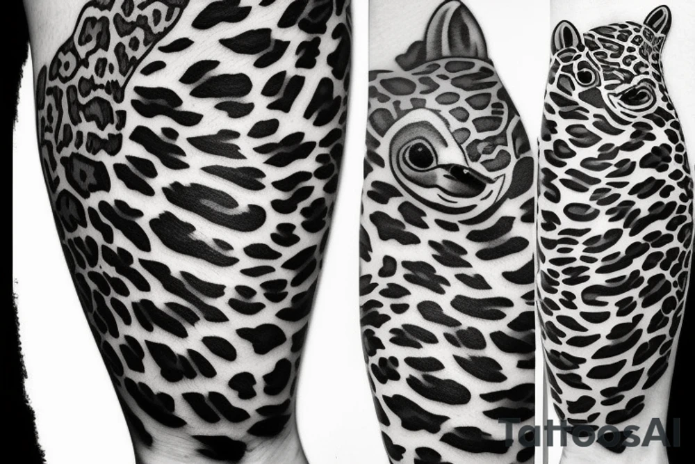 Leopard shark, masculine tattoo idea
