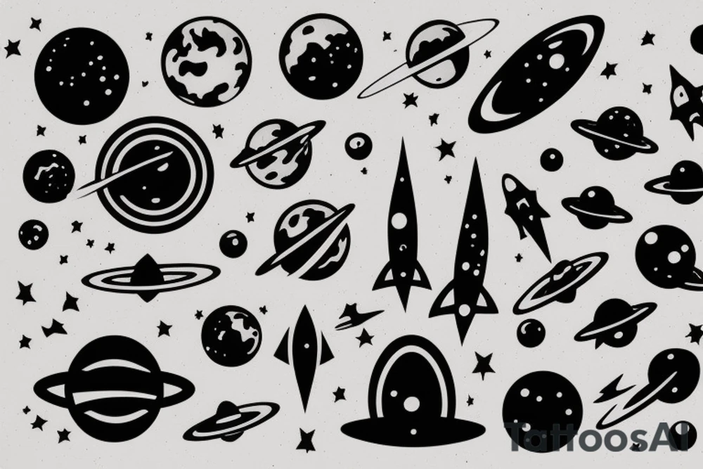 space tattoo idea