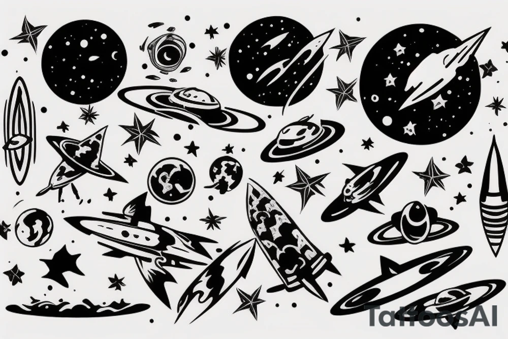 space tattoo idea