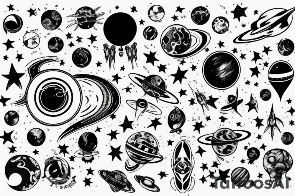 space tattoo idea