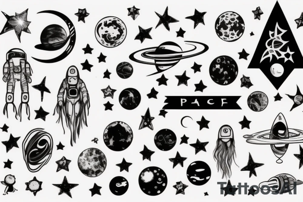space tattoo idea
