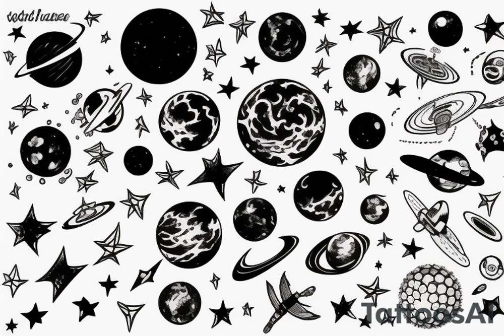 space tattoo idea