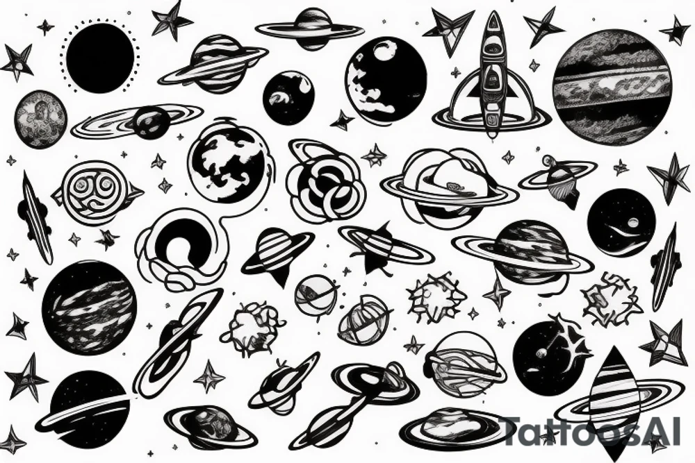 space tattoo idea